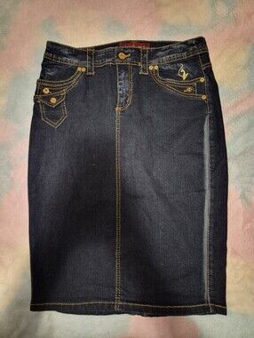 Rare Deadstock Vintage Y2K Baby Phat Denim Skirt